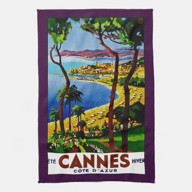 Cannes - Cote d'Azure Kitchen Towel (Vertical)