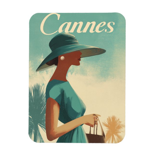 Cannes fashion vintage magnet (Vertical)