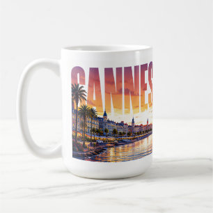 Cannes France Riviera Golden Coast Coffee Mug
