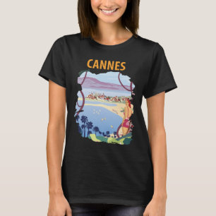 Cannes French Riviera Retro Travel T-Shirt