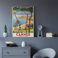 Cannes-French Riviera Vintage Travel Poser