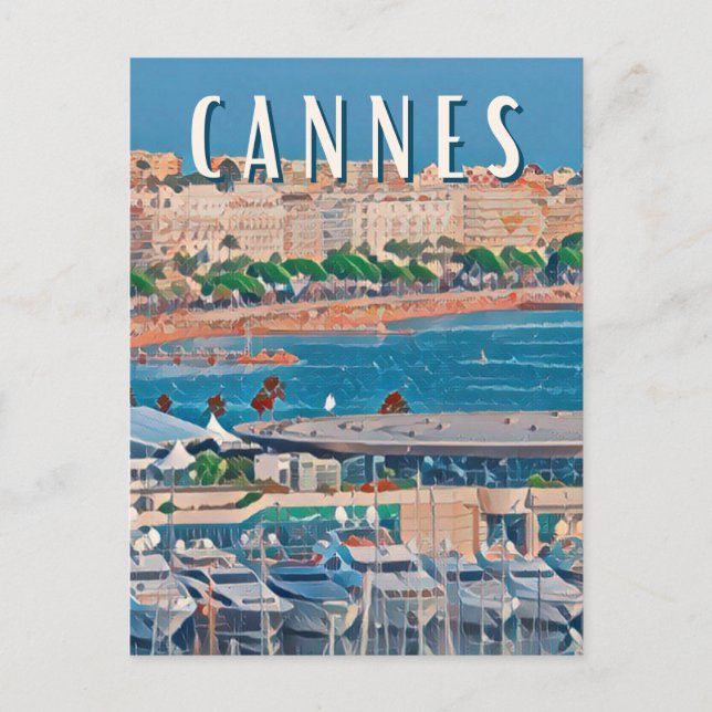 Cannes Photo Vintage Postcard (Front)
