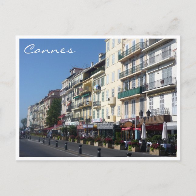 cannes streetscape postcard (Front)