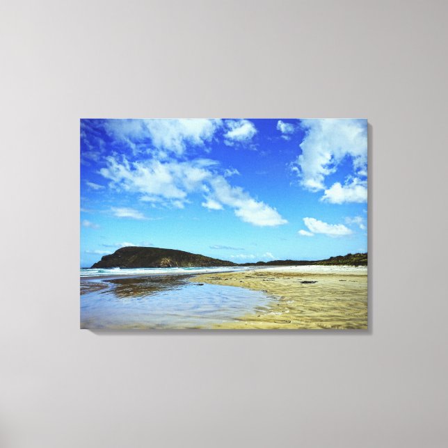 Cannibal Bay, Catlins : New Zealand Canvas (Front)