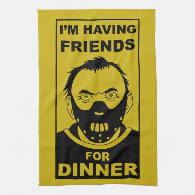  Cannibal Cook Gift Kitchen Towel (Vertical)