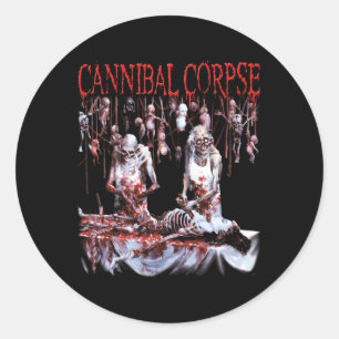 Cannibal Corpse- Official Merchandise Butchered At Classic Round Sticker