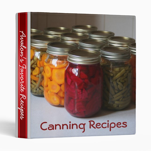 Canning Favourite Recipe Binder (Front/Spine)