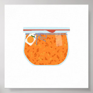 Canning Food - Peach Jam Poster