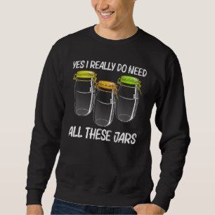 Canning For Men Women Homesteading Mason Jar Food Sweatshirt