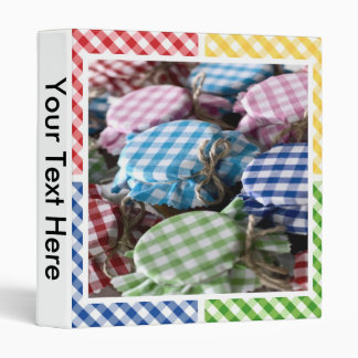 Canning Gingham Binder