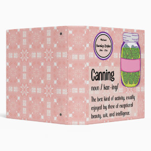 Canning Preserving Garden Vegetable Chronicles Binder