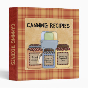 Canning recipies Binder