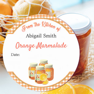 Canning Sticker Citrus Orange Marmalade