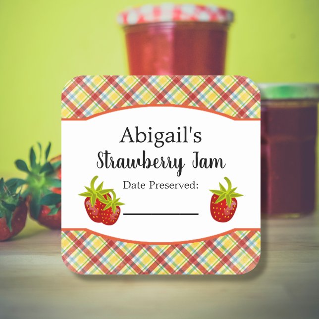 Canning Sticker Strawberry Fruit (Creator Uploaded)