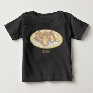 Cannoli cartoon illustration baby T-Shirt