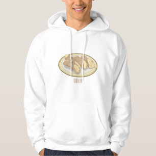 Cannoli cartoon illustration hoodie