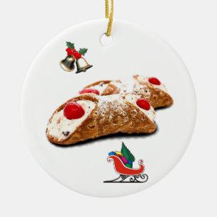 Cannoli Ceramic Ornament