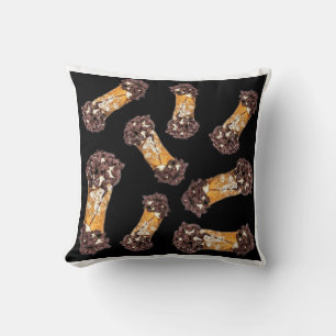 Cannoli pattern  throw pillow
