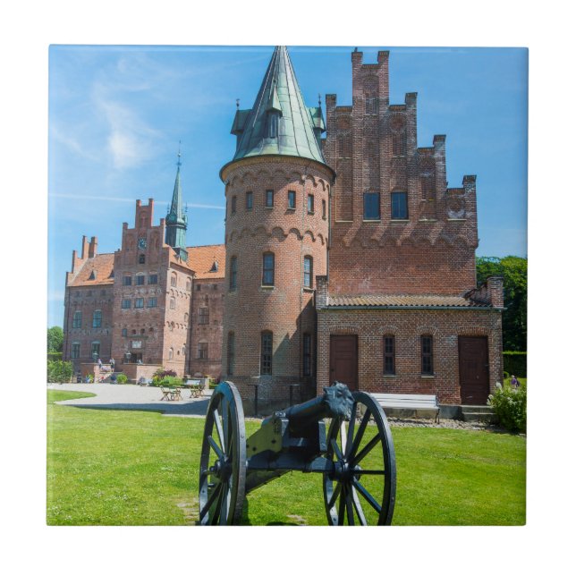 Cannon At Castle Egeskov Tile (Front)