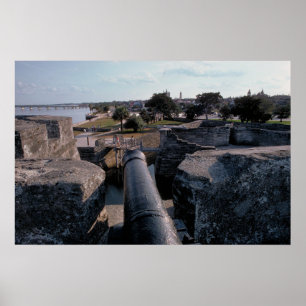 Cannon atop Castillo de San Marcos Poster