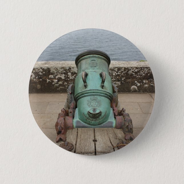 cannon badge 2 inch round button (Front)