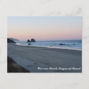 Cannon Beach AM, Cannon Beach, Oregon at Sunset Postcard
