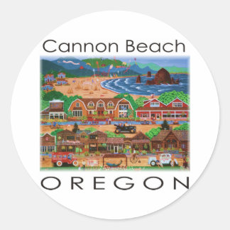 Cannon Beach ~ Oregon Classic Round Sticker