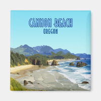 Cannon Beach Oregon Coast Vintage