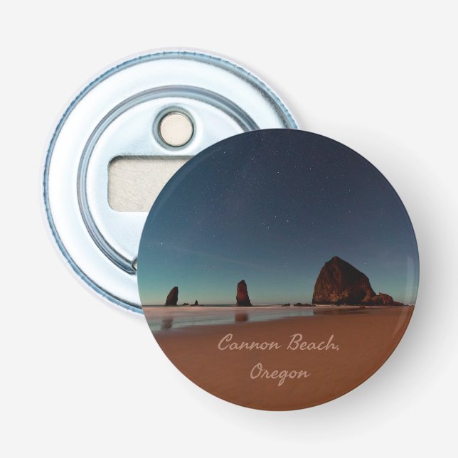 Cannon Beach Oregon Haystack Rock Bottle Opener (Front)
