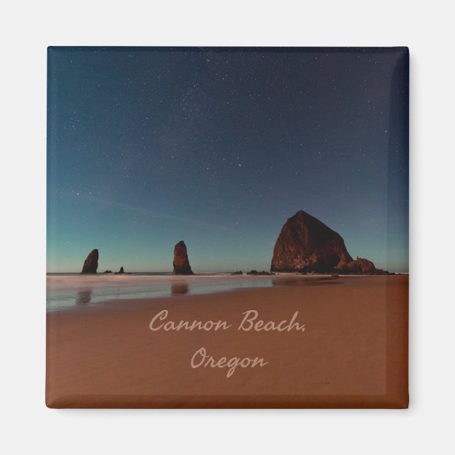 Cannon Beach Oregon Haystack Rock Magnet (Front)