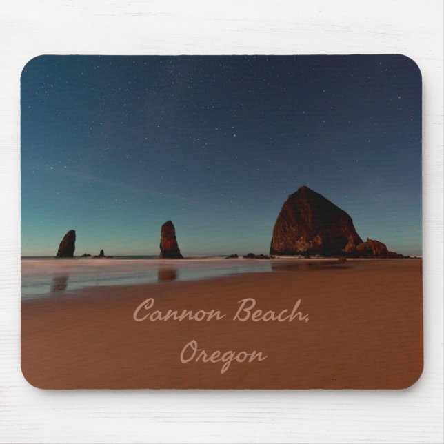 Cannon Beach Oregon Haystack Rock Mouse Pad (Front)