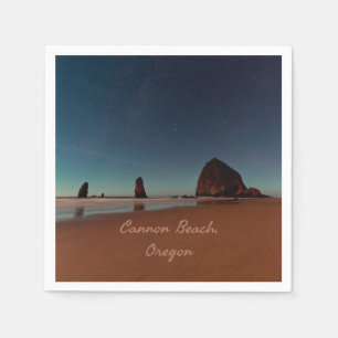 Cannon Beach Oregon Haystack Rock Napkin