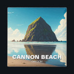 Cannon Beach Oregon Magnet<br><div class="desc">Cannon Beach, a charming coastal town nestled on the Oregon Coast, is renowned for its dramatic scenery, pristine beaches, and artistic heritage. The town is home to Haystack Rock, a towering sea stack that is a popular landmark for tourists and photographers. Cannon Beach is also a haven for art lovers,...</div>