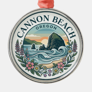 Cannon Beach Oregon Metal Ornament