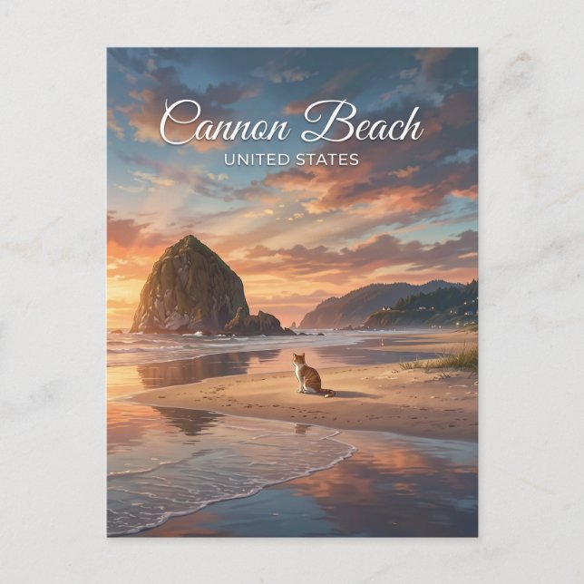 Cannon Beach Oregon Postcard (Front)