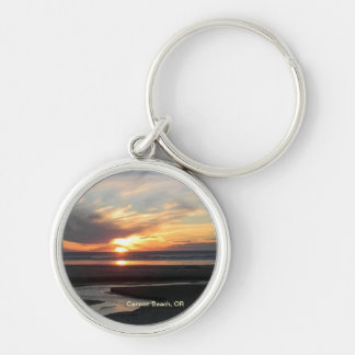 Cannon Beach, Oregon Sunset Keychain