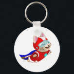 Cannon Cat Gear! Keychain<br><div class="desc">Have a Cannon Cat fan in your life? Give them some awesome Cannon Cat gear!</div>