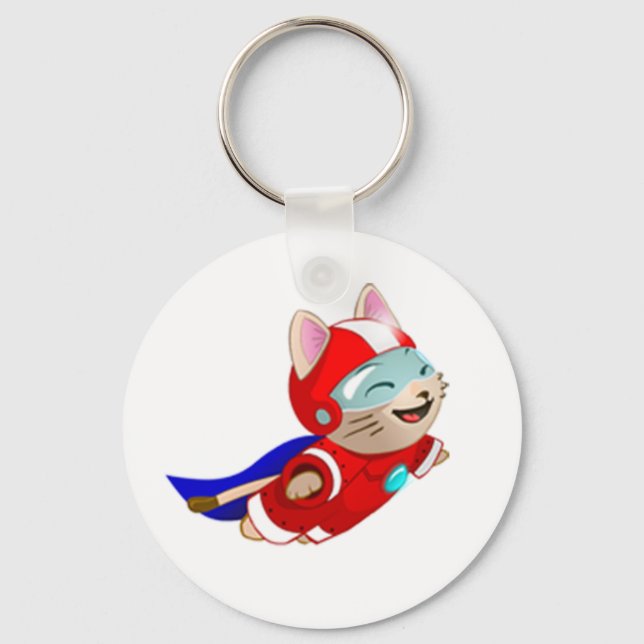 Cannon Cat Gear! Keychain (Front)