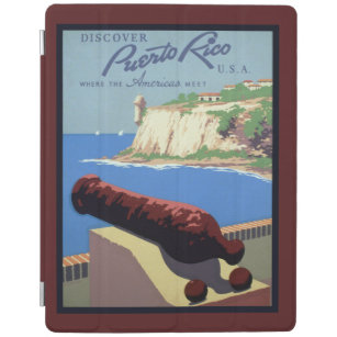 Cannon El Morro Fortress Puerto Rico Caribbean Sea iPad Cover