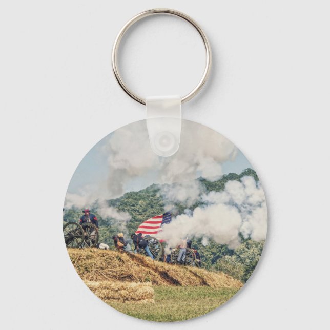 Cannon Fire Keychain (Front)