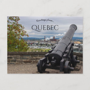 Cannon in Quebec Canada Postcard