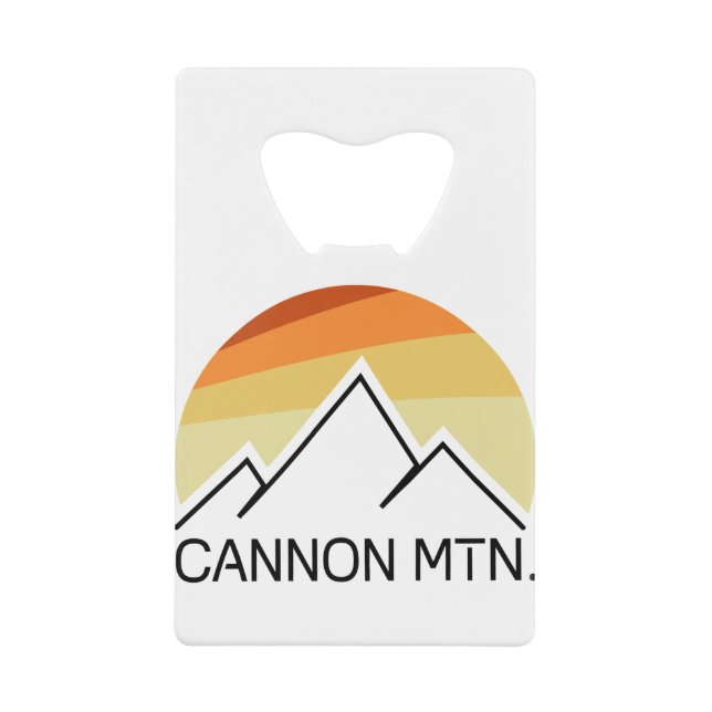 Cannon Mountain New Hampshire Retro Credit Card Bottle Opener (Front)