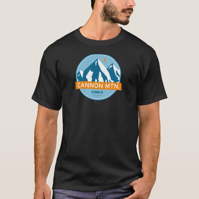 Cannon Mountain New Hampshire Stars Moon family T-Shirt (Front)