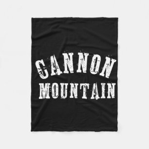 Cannon Mountain Rustic Grungy Artisan Bold Skier S Fleece Blanket