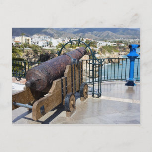 Cannon on Balcon de Europa in Nerja Postcard