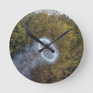 Cannon Smoke Ring Round Clock