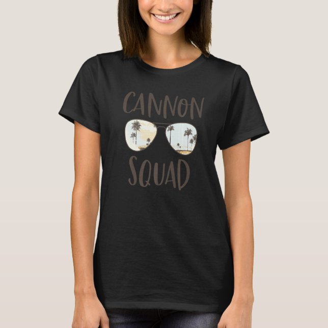 Cannon Squad Oregon Beach Palm Tree Ocean Sunset S T-Shirt (Front)