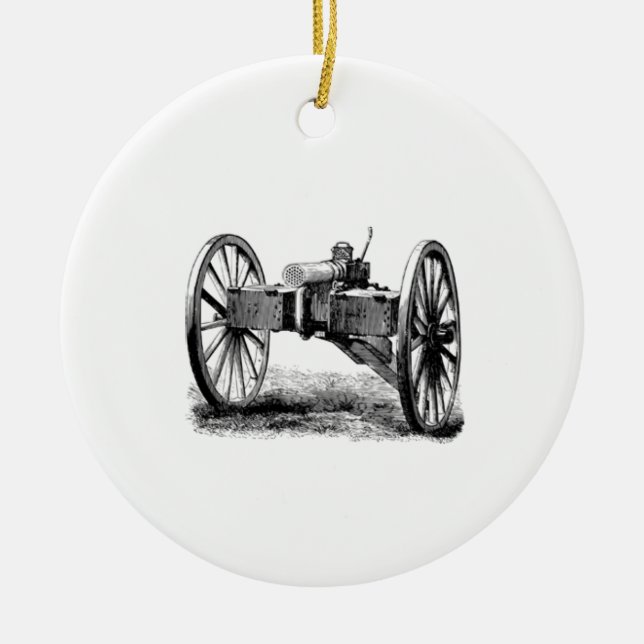 CANNON VINTAGE CERAMIC ORNAMENT (Front)