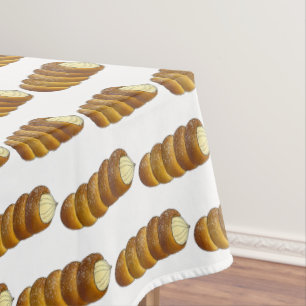 Cannoncini Italian Bakery Cream Horn Pastry Food Tablecloth