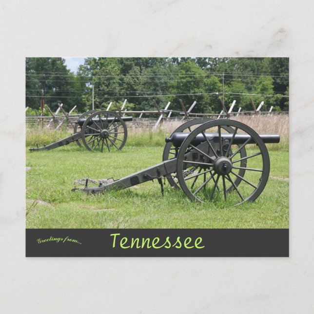 Cannons at Stones River Natl Battlefield Tennessee Postcard (Front)